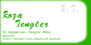 roza tengler business card